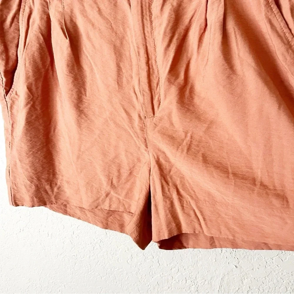 Banana‎ Republic Shorts Women's 16 Terracotta Orange Pleated Summer Boho